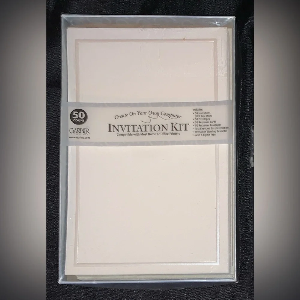Gartner Studios Invitation Kit 50 Invites & 50 Response Cards Each w/envelopes